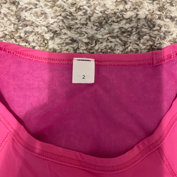 Pink Lululemon Tank - Picture 3 of 4